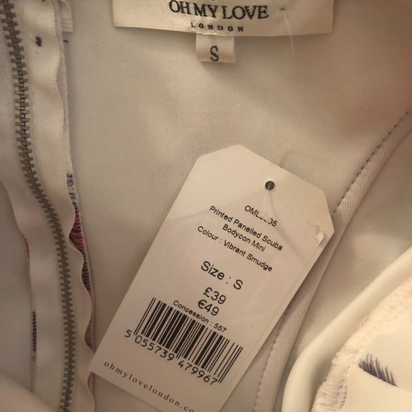 NWT | Strapless Bodycon Floral Minidress | Small - Picture 4 of 4